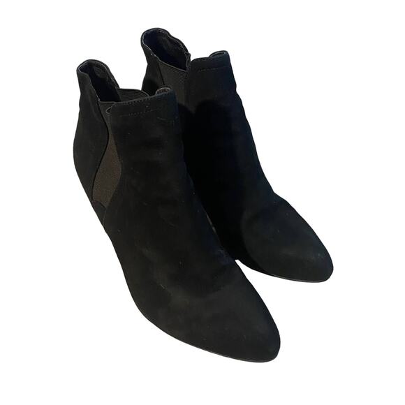 Ivanka Trump Black Suede Stiletto Pull On Ankle Booties Women Sz 7.5 - Picture 7 of 13